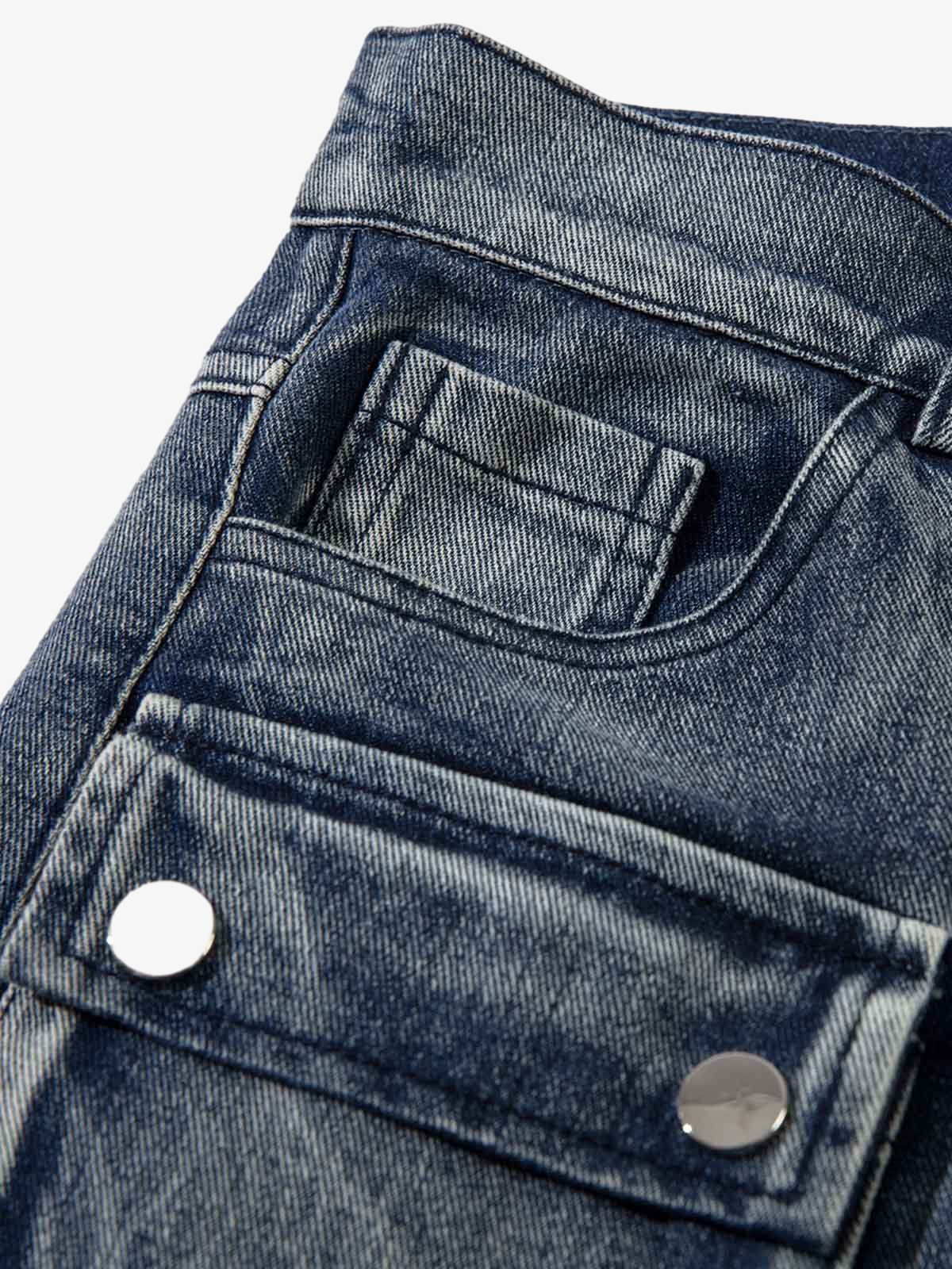 Embroidered Hip-Hop Street Style Jeans