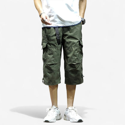 Sander - Cargoshorts met Elastische Tailleband en Meerdere Zakken