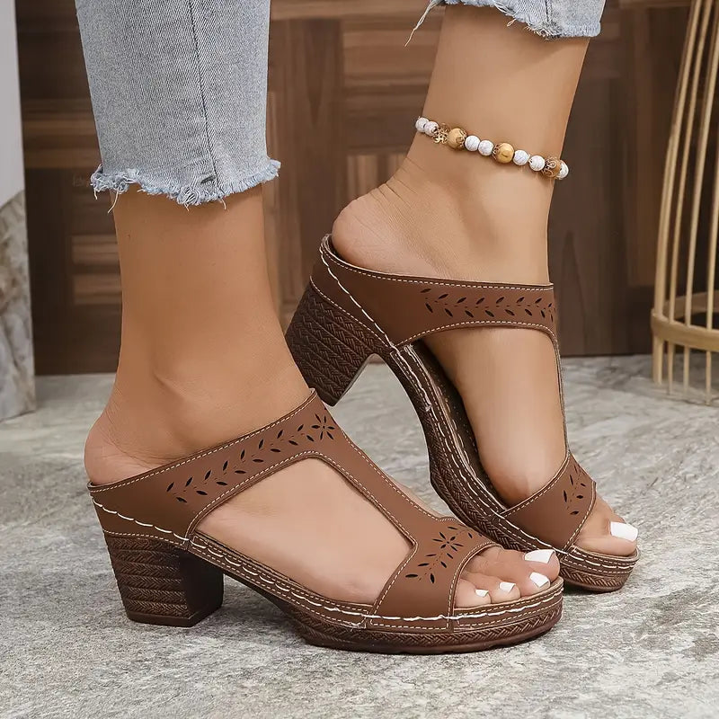 Aeja | Orthopädische Sandalen mit Blockabsatz