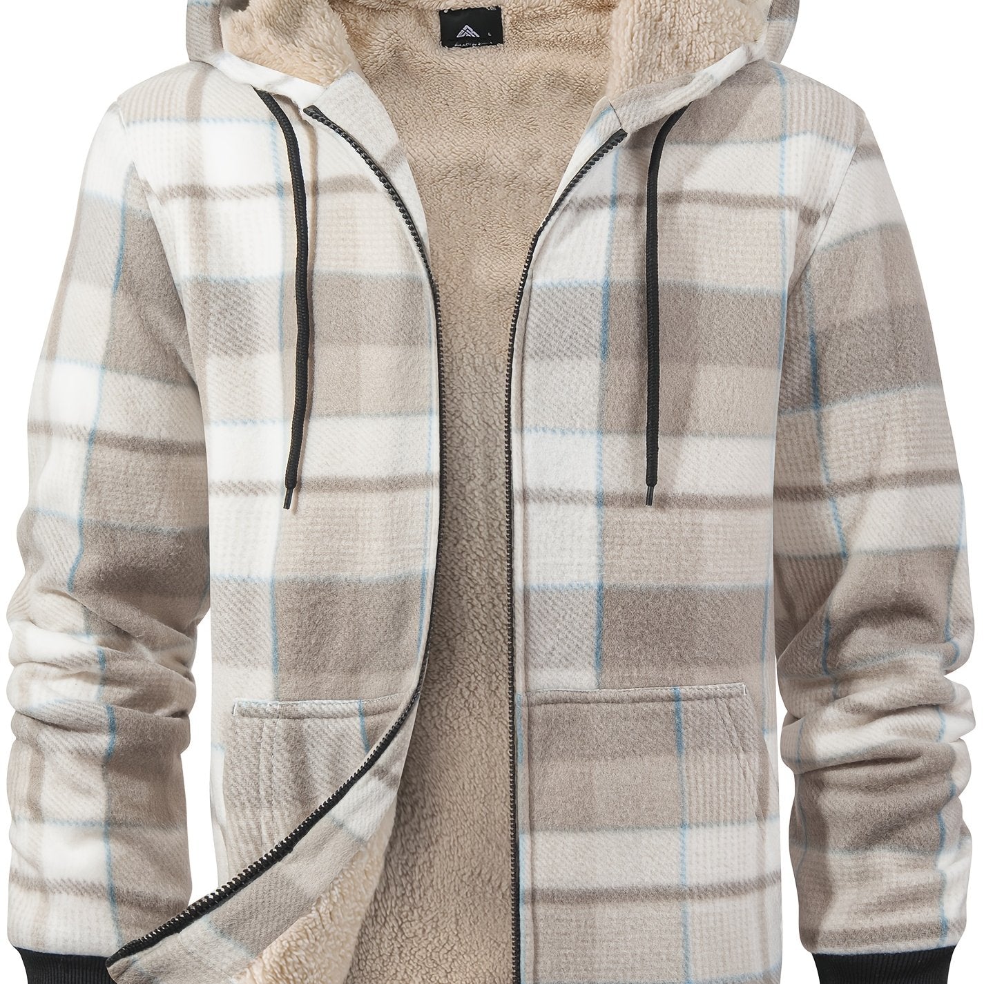 Luthar | Heren fleece hoodiejack voor zware omstandigheden – Warme winterjas met verstelbare capuchon