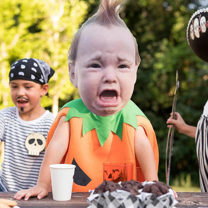 SchreiAlarm Baby-Maske — Verwandle jede Party in dein persönliches Horror-Highlight!