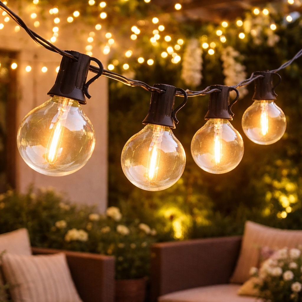 Waterbestendige Tuinsnoerverlichting