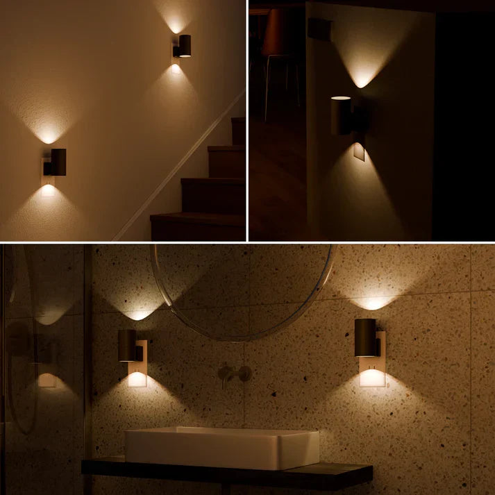 Wandlamp Stopcontact LED Dimbaar Dag Nacht Sensor 10W Warm Licht Slaapkamer Hal | Restfield