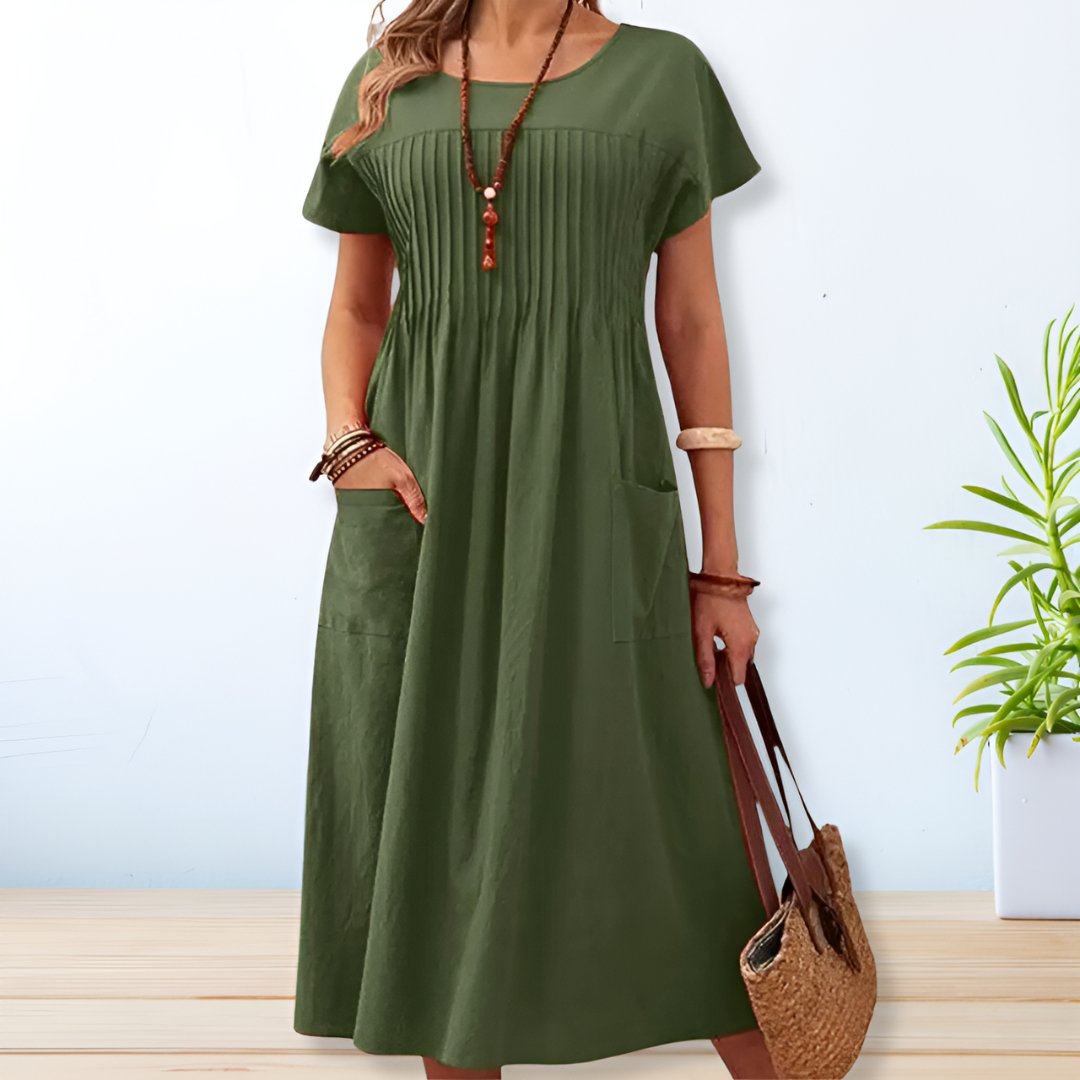 Damen Casual Sommerkleid | Midi