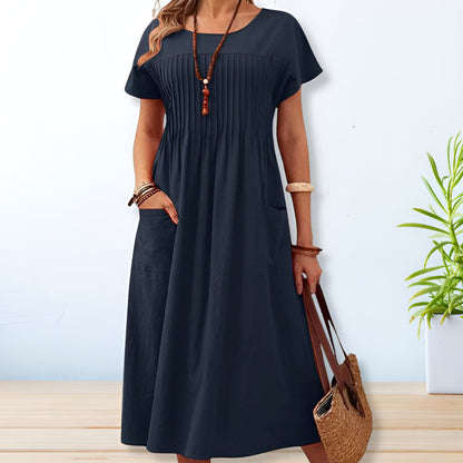 Damen Casual Sommerkleid | Midi