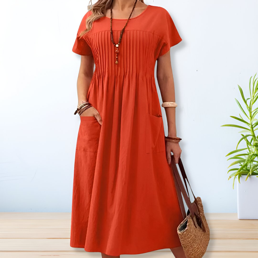 Damen Casual Sommerkleid | Midi
