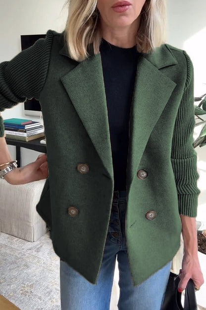 Chic-Blazer mit Strickärmeln für mühelose Eleganz Damen