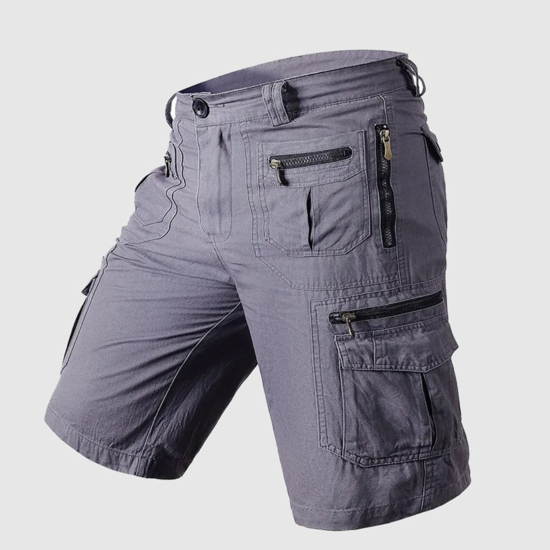 Anton | Herren Cargo Shorts Mit Reißverschluss Taschen Für Sommer