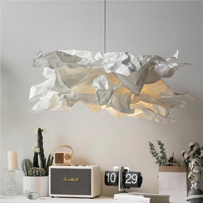 Ylva – Papier-Pendelleuchte Im Wolkenstil