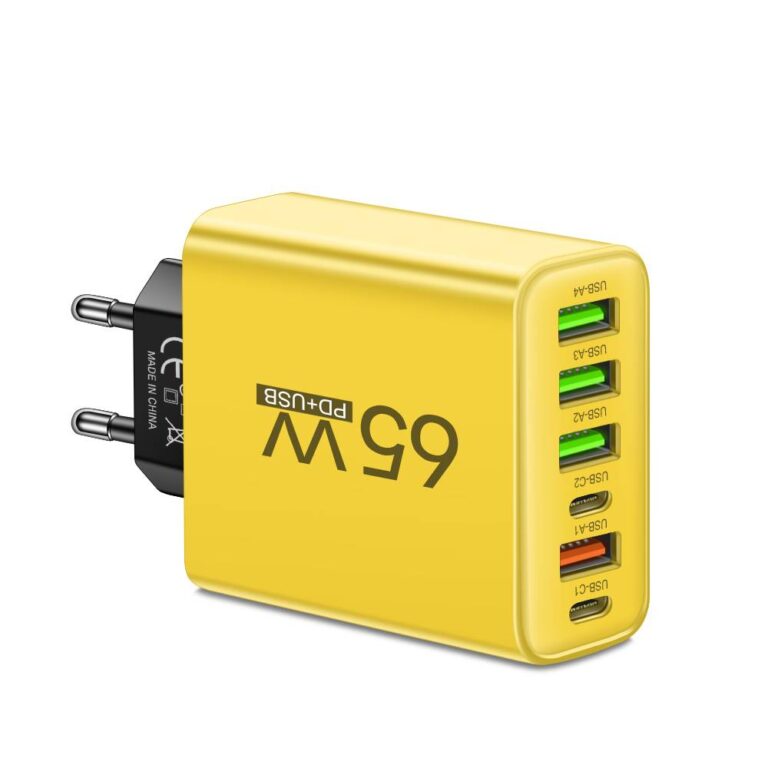 65W Wieloportowa Szybka ładowarka PowerHouse | Koncentrator 6 w 1