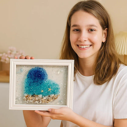 Set für selbstgemachte Kunst aus Meer-Glas