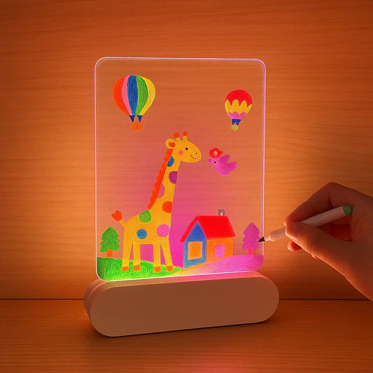 LED DrawingLight™ – Creative Wall Art Night Light for Kids with Glow Pens