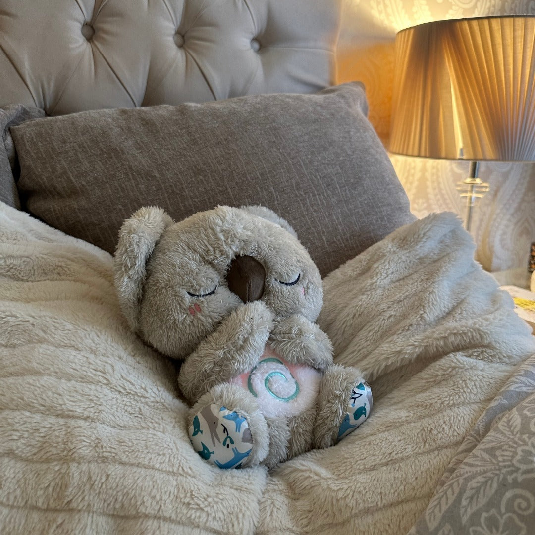 Atmendes Kuscheltier | Koala Plüschtier für Entspannung & Einschlafhilfe | SchlafKoala