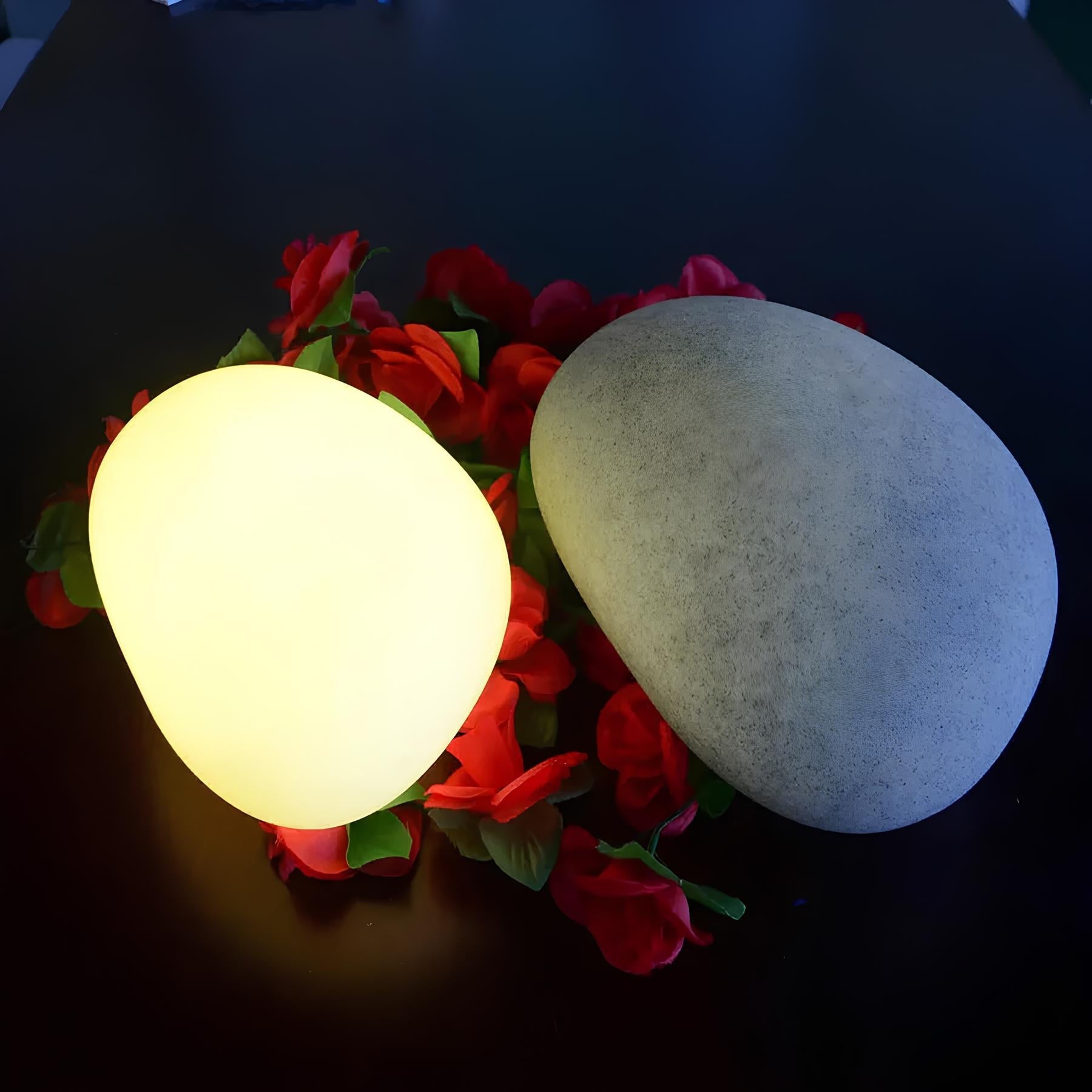 Atmospheric Wireless Garden Lamp - LumaStone-Medium (USB Rechargeable)-Nora Luxe