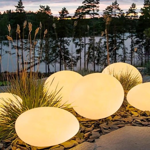 Atmospheric Wireless Garden Lamp - LumaStone-Medium (USB Rechargeable)-Nora Luxe