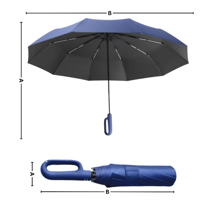 Intelligenter Regenschirm für alle Wetterlagen mit sicherem Mechanismus