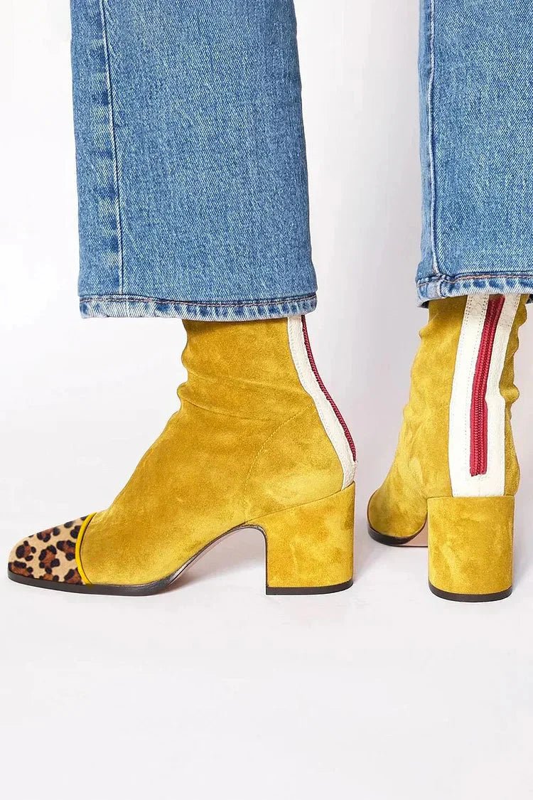 Bottes élégantes à talon bloc