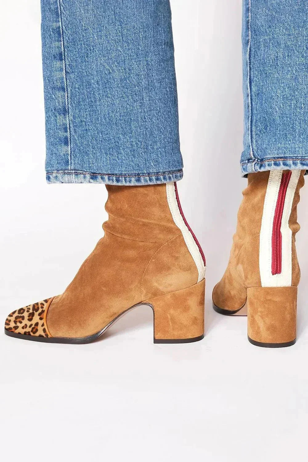 Bottes élégantes à talon bloc