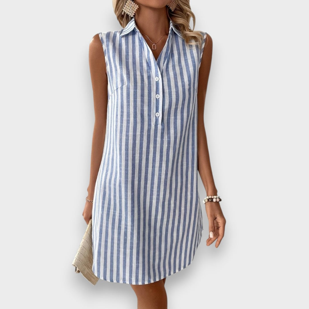 Lúcia - Robe Chemise Rayée