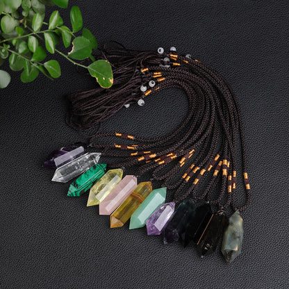 Amethyst Pendant Necklace – Natural Crystal Design with Elegant Adjustable Chain