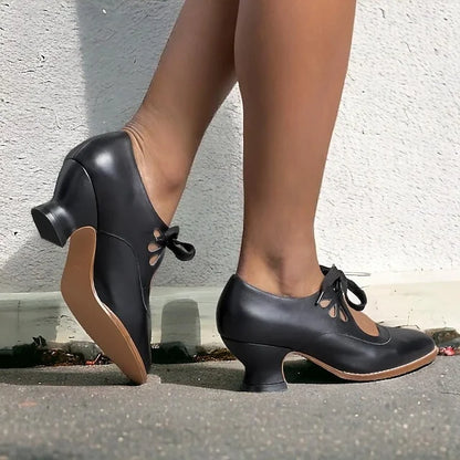 Zydrune - Vintage Leather High Heel Pumps