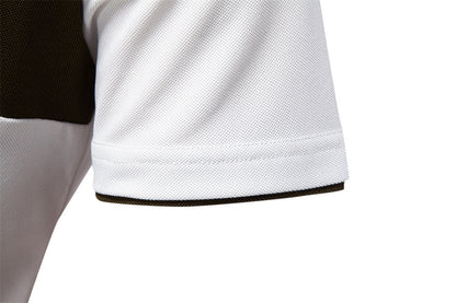 Tom Hollinger | Herren Poloshirt mit kurzen Ärmeln und gestreifter Stickerei