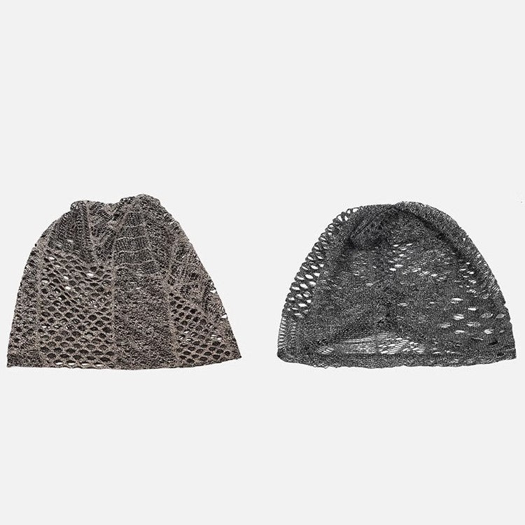 Retro Mesh Hollow Breathable Pile Bucket Hat