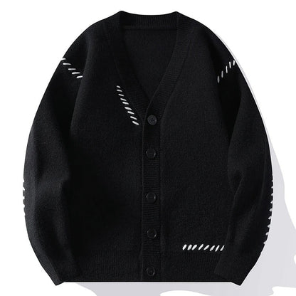 Tom Hollinger | Weiche Strickjacke mit Ziernähten
