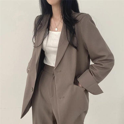 Hailey | Women Tailored Suit set z Long blazer