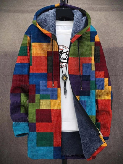 Aria Gilet Femme Tricoté Artistique – Cardigan Fluide à Imprimé Élégant & Coupe Décontractée