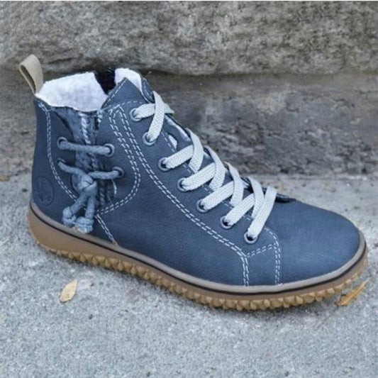 Hanasa - Lace Up Winter Ankle Boots