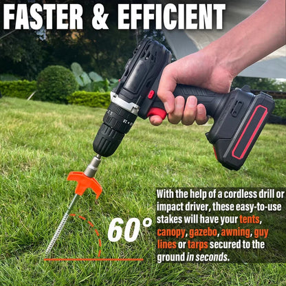 TerraGrip™ — Lock Your Camp Down Tight and Relax with Lightning-Fast, Unbreakable Stakes