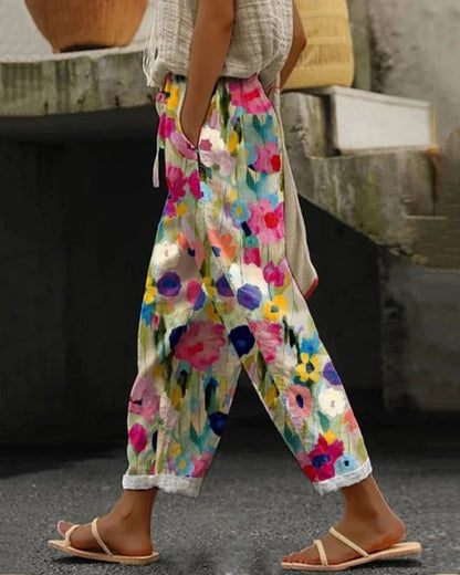 Fröhliche Bunte Damen Jogginghose - Juno
