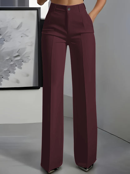 Orelisse - Pantalón de pierna ancha de tiro alto