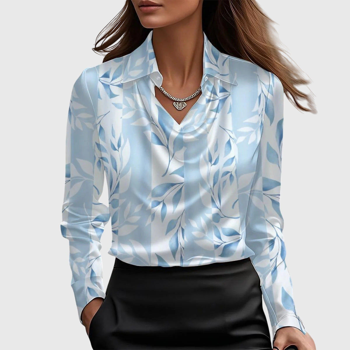 Brooklyn - Elegant satengbluse