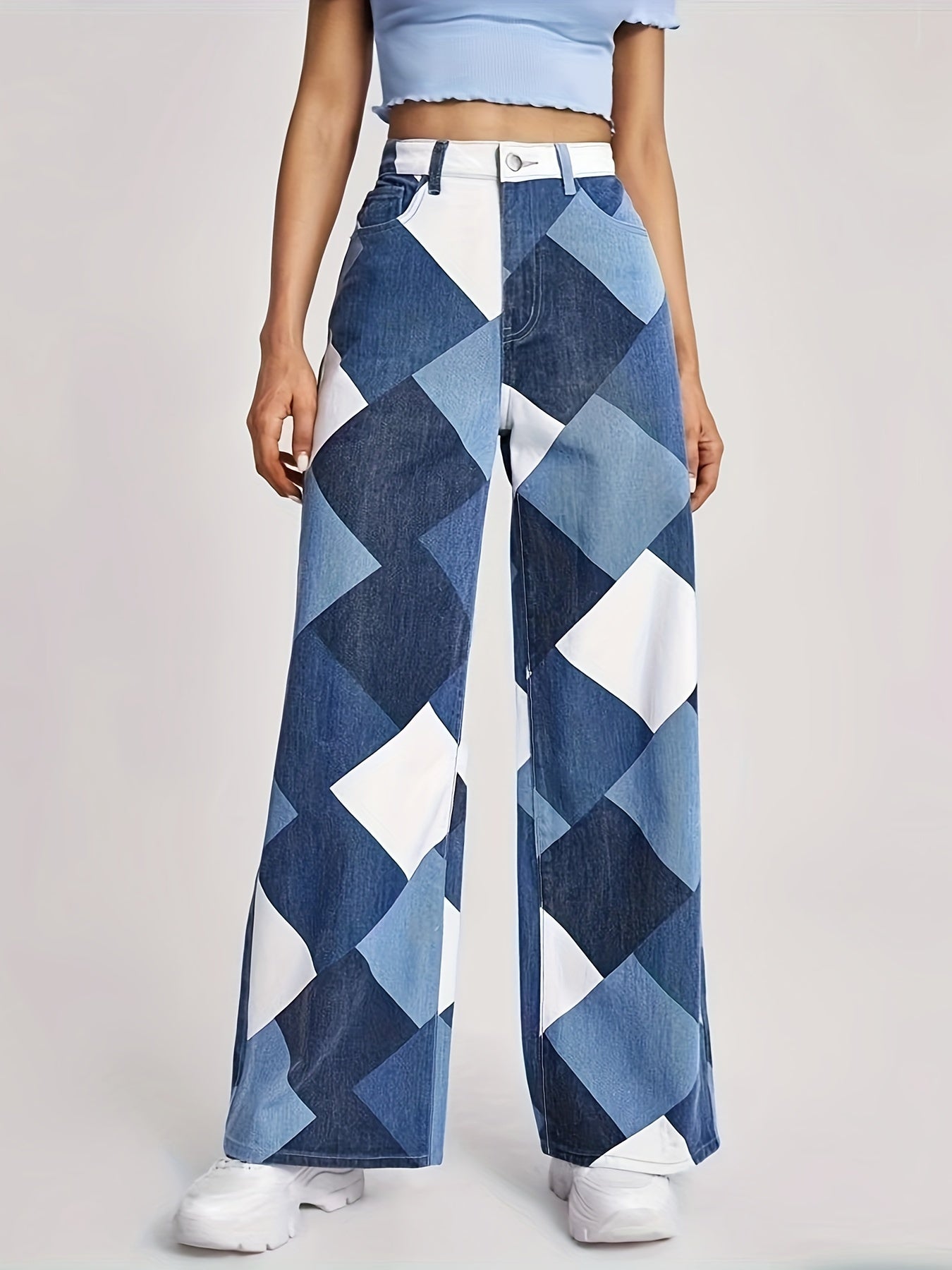 Skarvana Boho Denims by JesseVance NYC: High-Waist & Loose-Fit Chic Timeless Patchwork Jeans