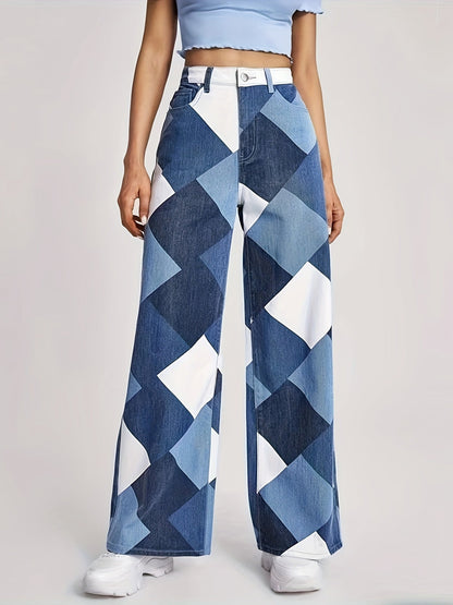 Skarvana Boho Denims by JesseVance NYC: High-Waist & Loose-Fit Chic Timeless Patchwork Jeans