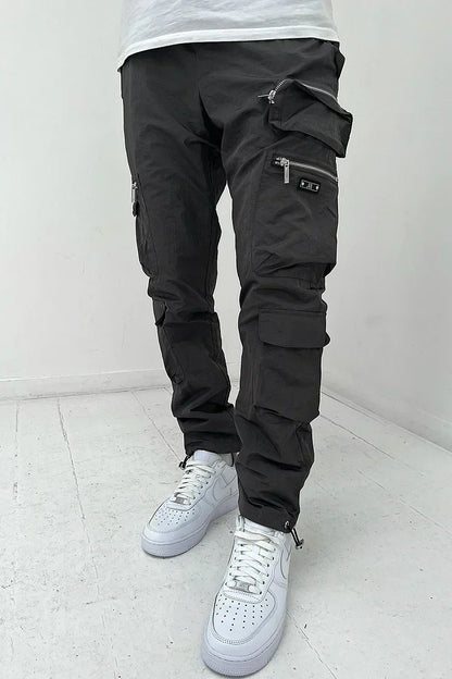 Men’s Cargo Pocket Trousers – Durable Utility Pants Comfortable Outdoor Casual Multi Pocket Workwear