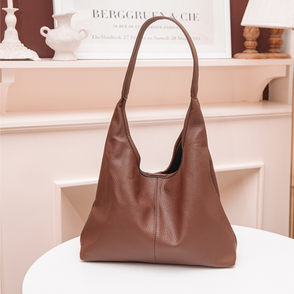 Vegane Leder-Hobo-Tasche mit Schulterriemen