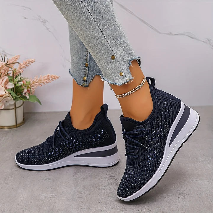 Tuyana | Sparkle Wedge Womens Trainers