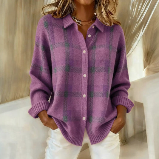 Duval Paris™ | Pull maille à carreaux