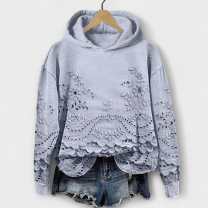 Grace – Vintage Hoodie s cvjetnim uzorkom