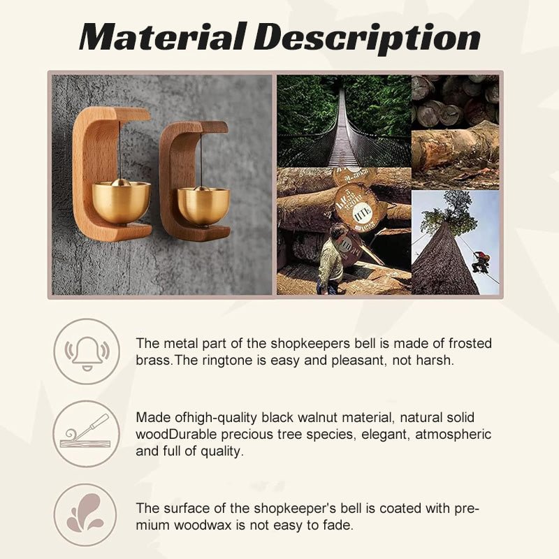 Magnetische Holz Windglocke Türdeko | Beruhigend, stilvoll & dekorativ
