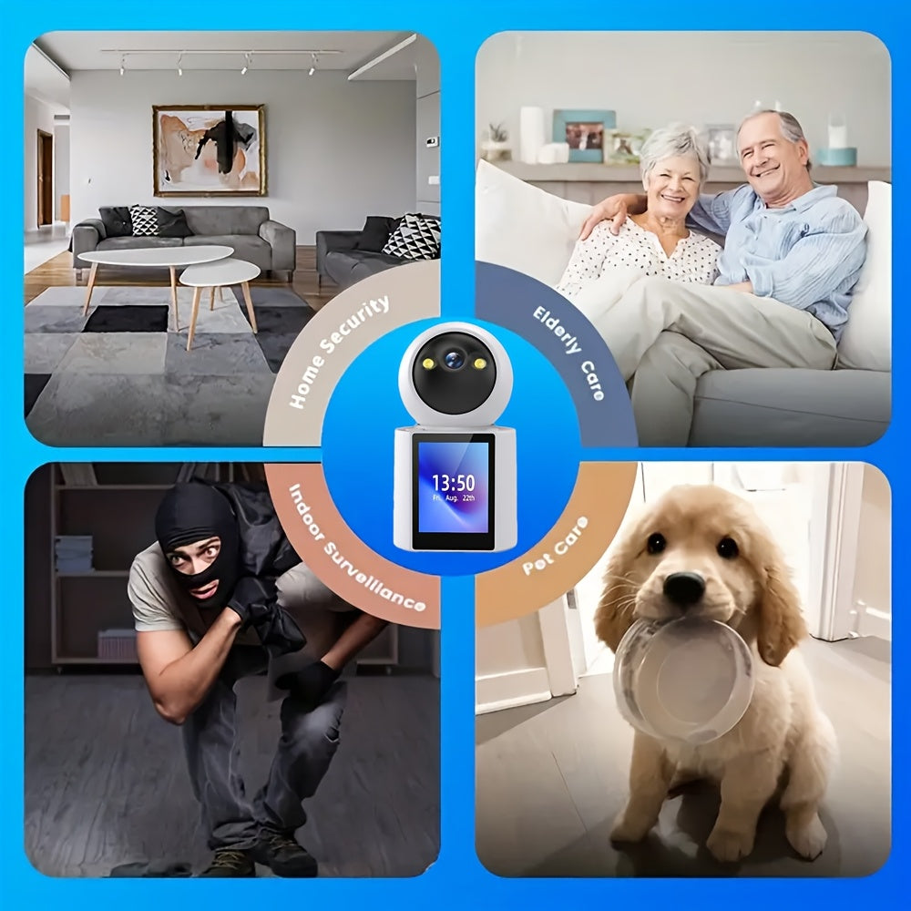 Huisdiercamera met Scherm – Twee-Weg Audio & Nachtzicht