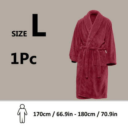 Luxe Unisex Coral Fleece Badjas – Ultra Zacht en Warm voor Jouw Comfort