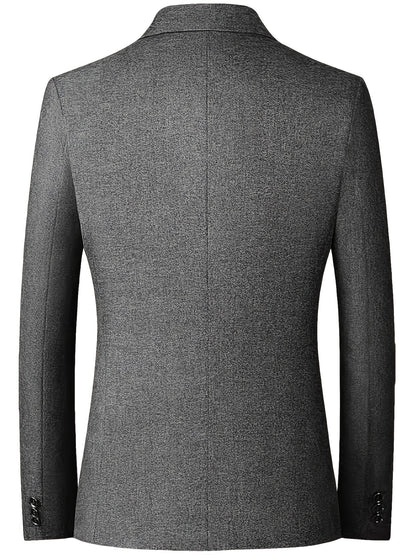 Marynarka Slim-Fit z Zapięciem na Dwa Guziki dla Mężczyzn | Idealna na Okazje Zawodowe i Formalne