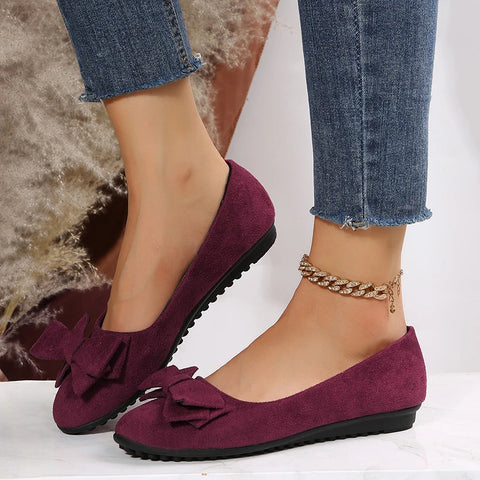 Rebecca | Women Spring Bow Accent Ballet flats
