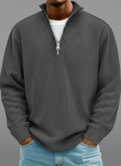 LAURENT MONACO | PULL ZIPPÉ CHALEUR LÉGÈRE POUR HOMMES