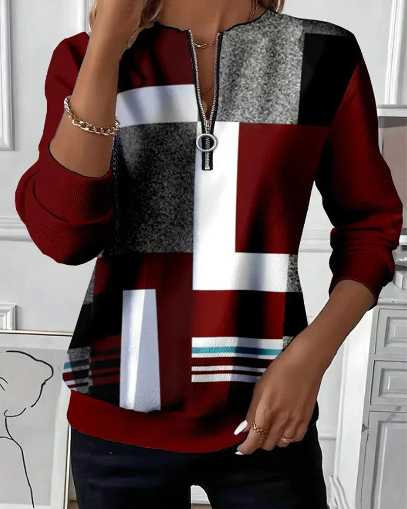 Velstine™ | Knitted Zip-Up Sweater