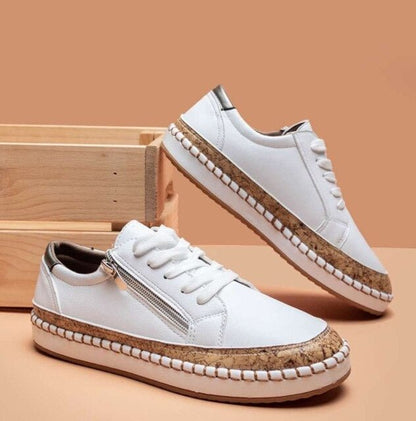 Oluchi™ Floral Orthopedic Zipper Sneakers for All-Day Comfort